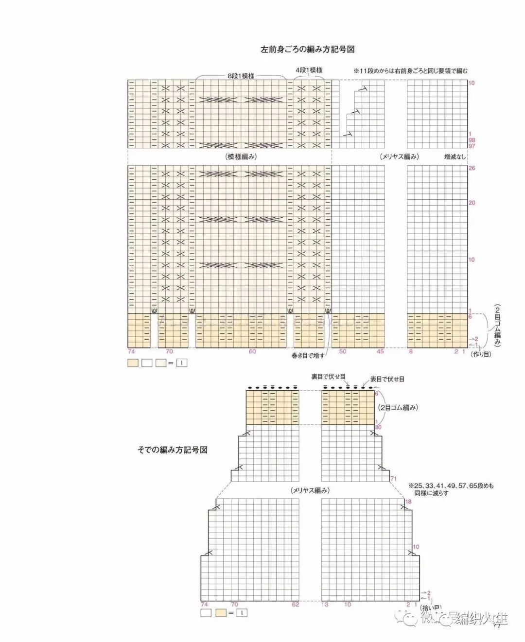 叶子花门襟边女士棒针长袖开衫,粗线棒针女士开衫外套图解