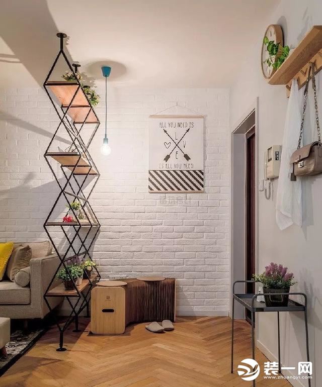 南北通透小户型玄关装饰,入门玄关隔断设计小户型