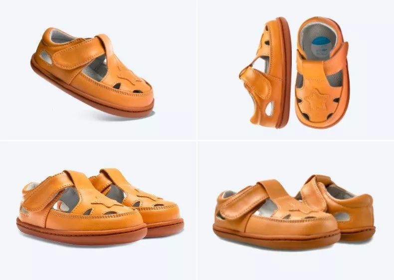 小蓝羊男童凉鞋,软牛皮软底时尚百搭平底凉鞋来了