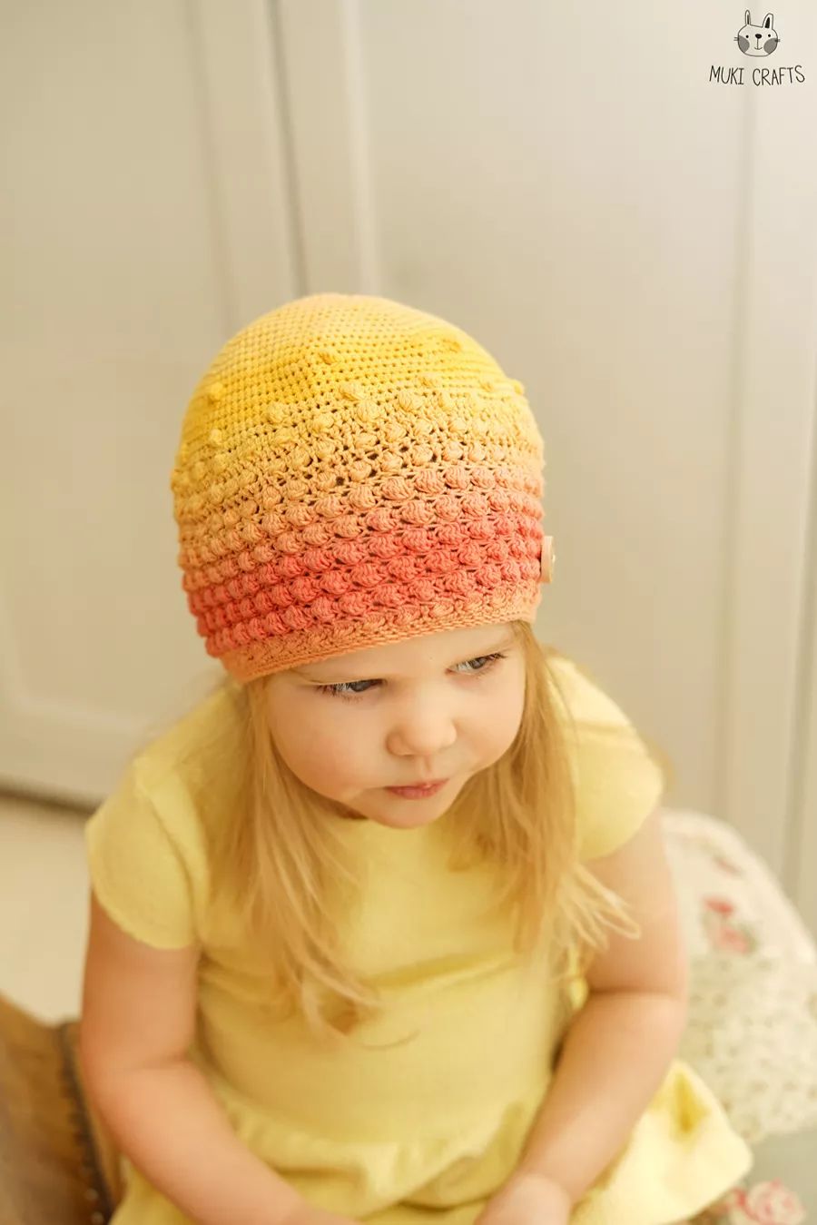 一线连钩成人连衣裙教程,拼花钩衣一线连