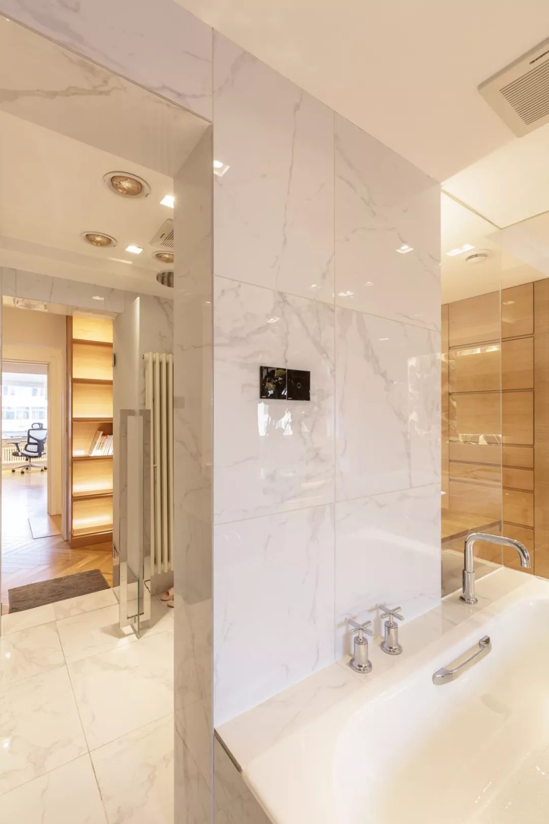 小面积客厅阳台改书房装修效果图,客厅书房阳台一体装修效果图欣赏