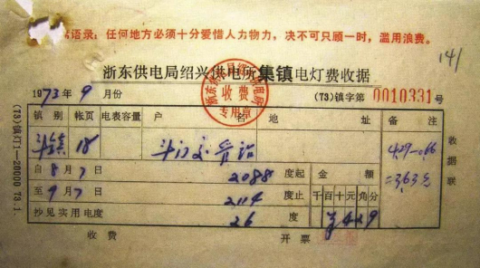 攒了80多年的电费单告诉你中国的电价