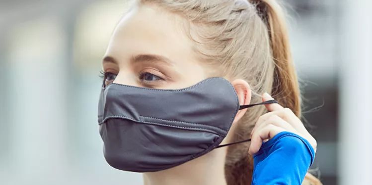 连脖子防晒口罩夏天透气,连着护耳朵的口罩