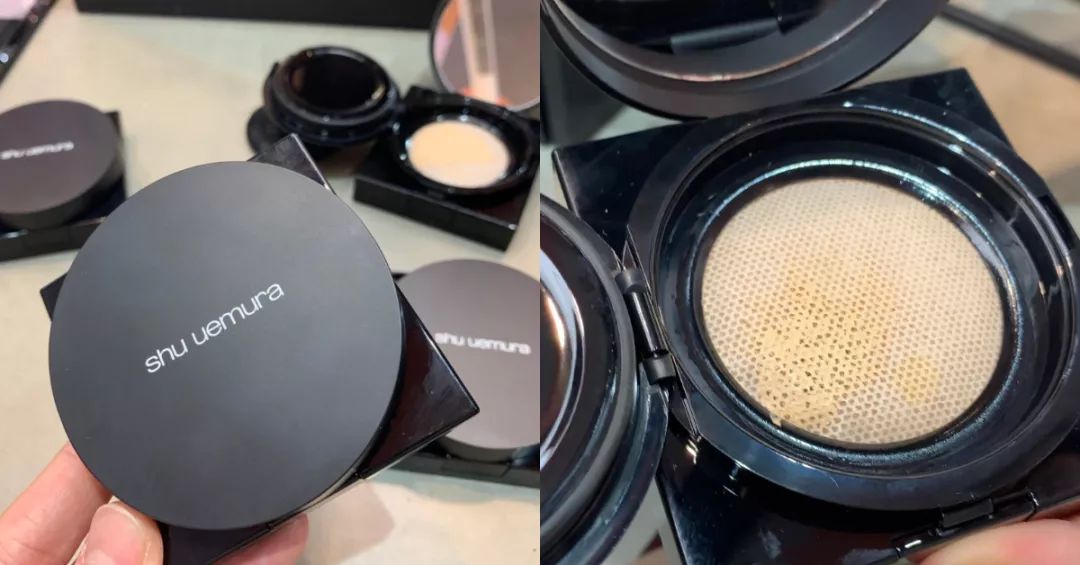 植村秀小方瓶粉底用什么粉扑,植村秀小方瓶气垫试色