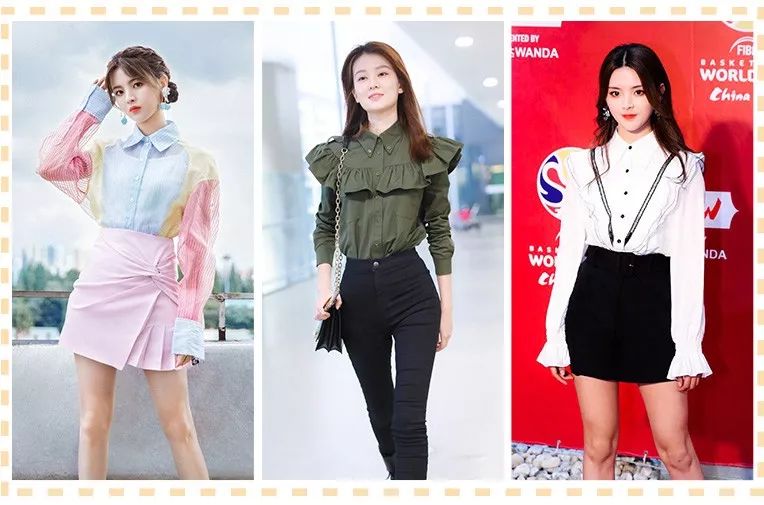 简单的衬衫这样穿也好看,衬衫怎么穿不要太好看