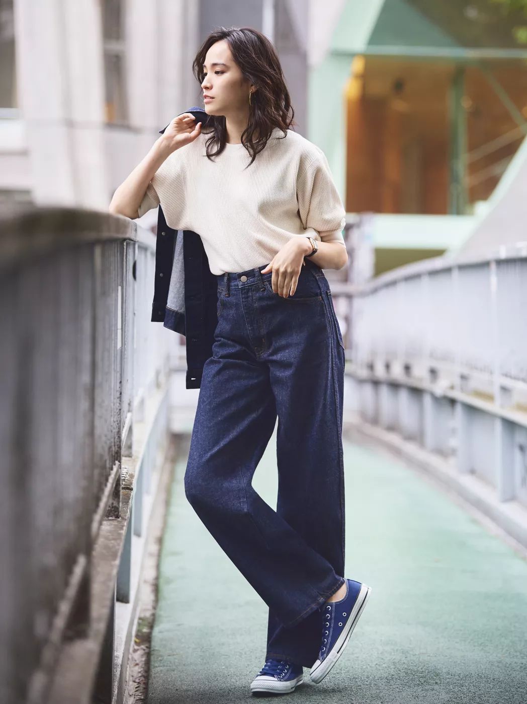 优衣库遮肉穿搭,优衣库显瘦遮肉的牛仔裙