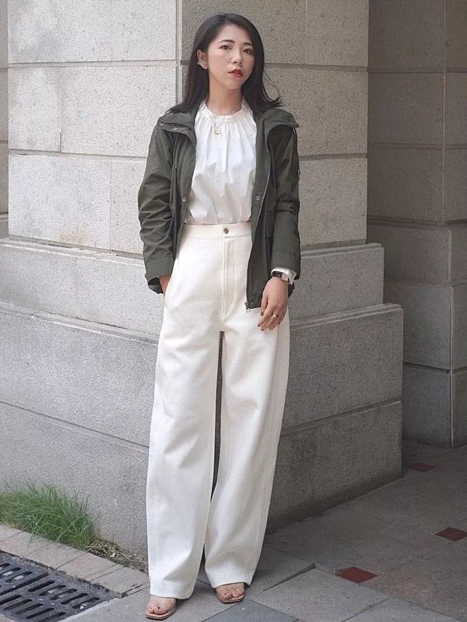 优衣库宽腿廓形牛仔裤搭配,优衣库显腿长的裤子