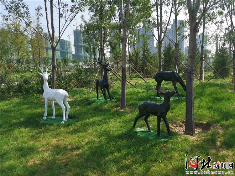 石家庄西兆通公园国庆开园,三只蝴蝶飞舞