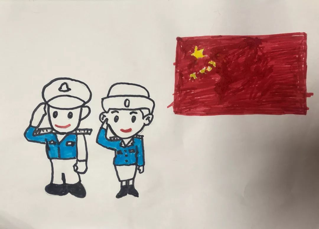 不一样的国庆献礼，福州警宝画出对祖国的爱