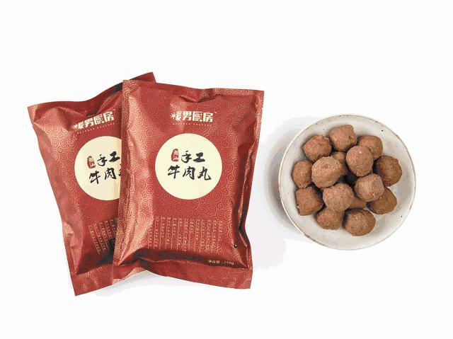 超级正宗的手打潮汕牛肉丸,正宗潮汕牛肉丸纯手工会爆汁