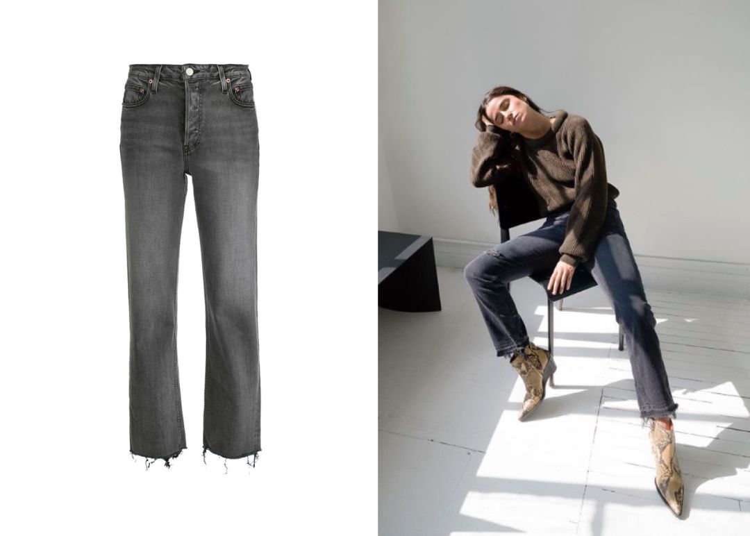 直筒修饰腿型牛仔裤,修饰腿型巨好搭配的牛仔裤