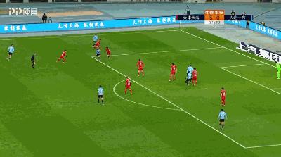 「蓝·战报」小将周潇攻入个人中超首球大连一方客场1-5天津天海