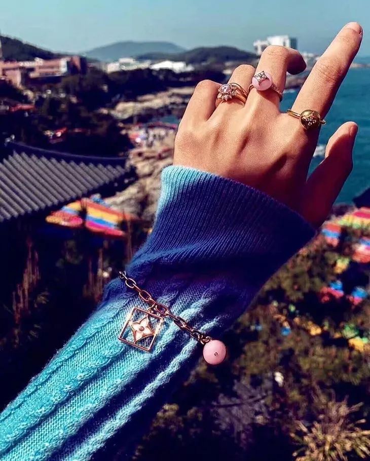 时髦戒指,时髦可调节戒指