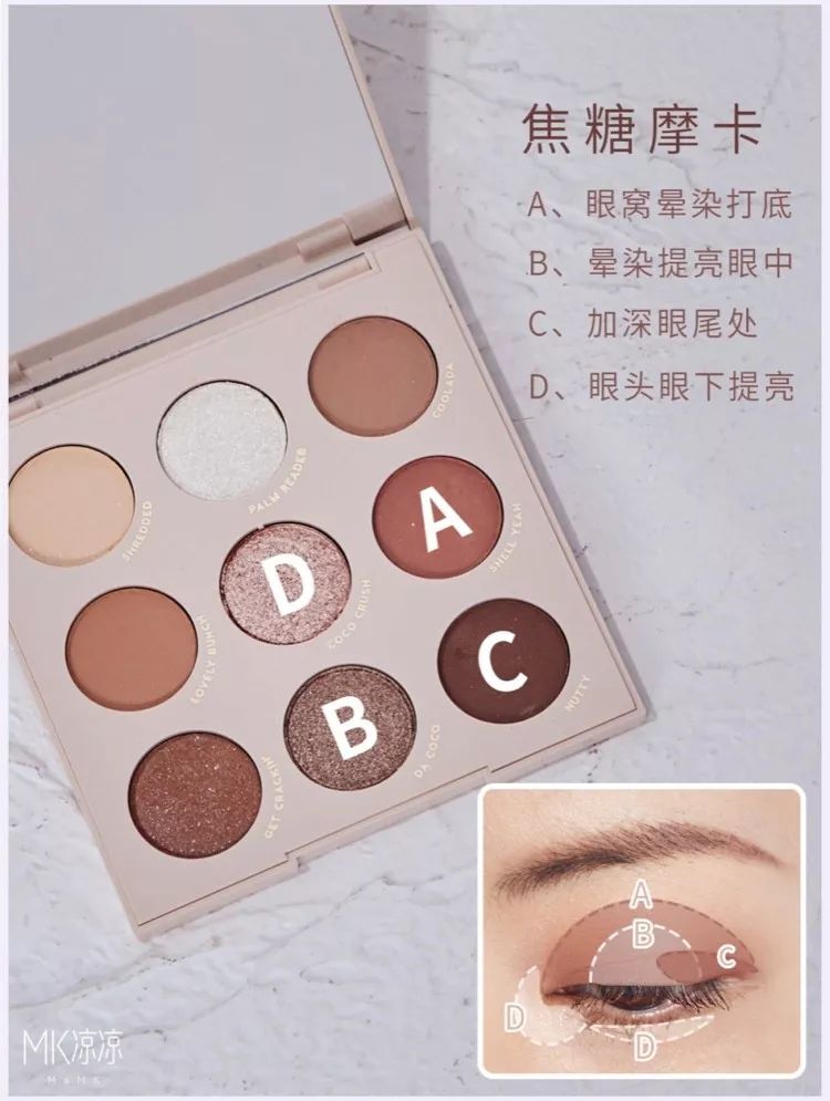 新出的绿色3ce眼影盘画法教程,3ce眼影的正确画法4宫格