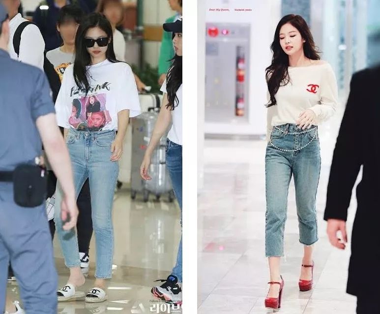 两位TOP女偶像的搭配抄袭事件