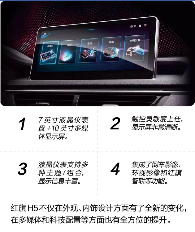 红旗h5多媒体功能视频,红旗h5多媒体按键解析