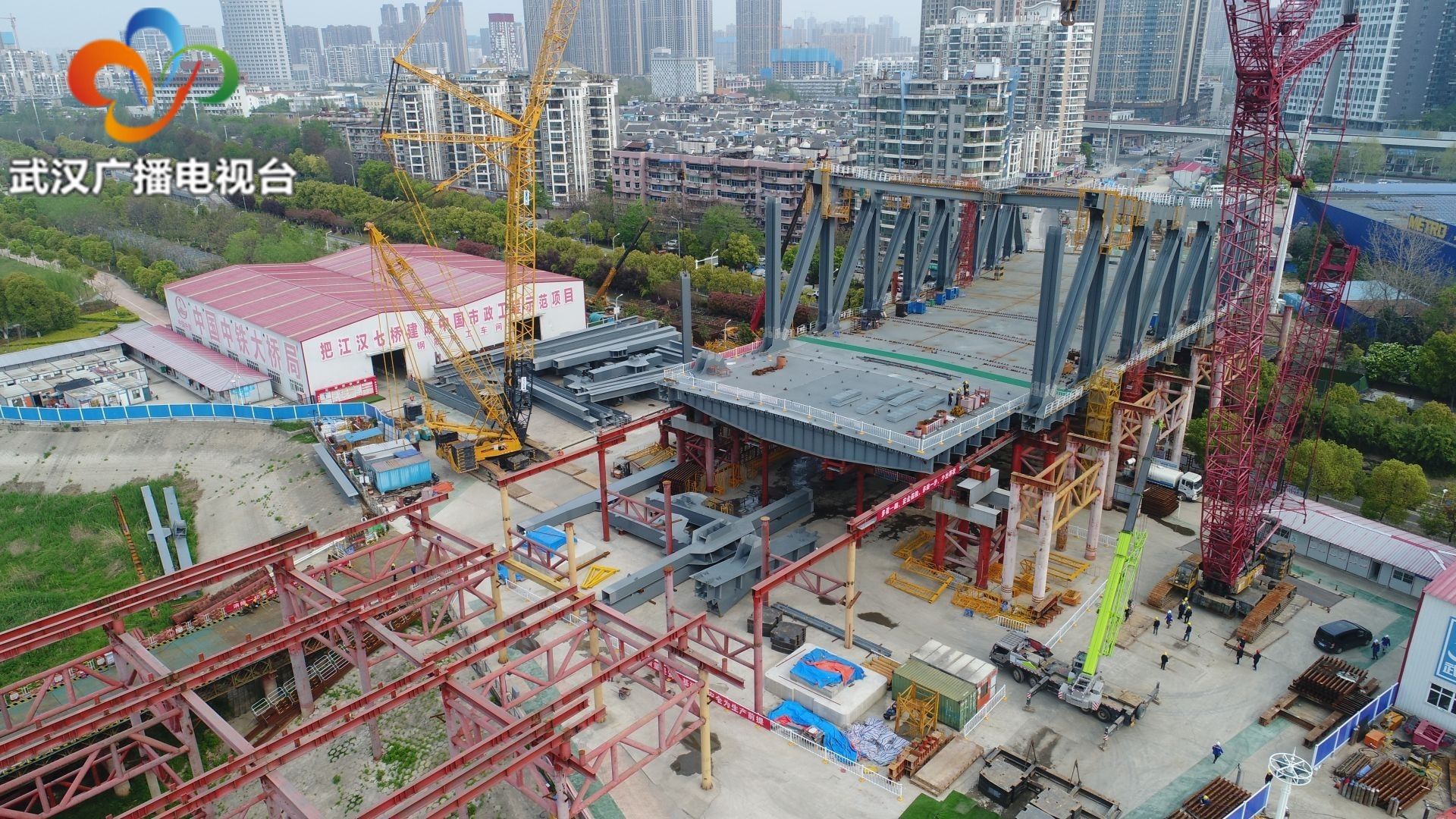 武汉江汉七桥施工进度,武汉桥梁复工