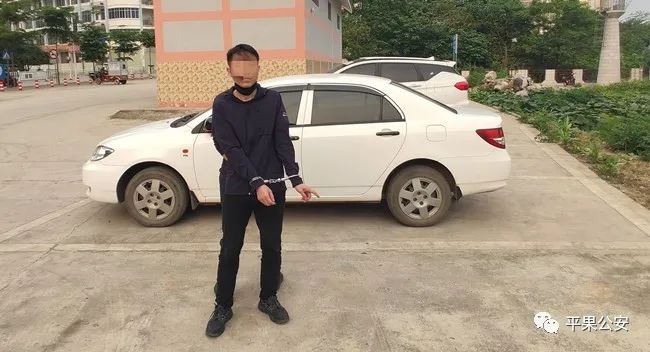 疯狂砸车窗盗窃7起，此流窜“老贼”被平果警方逮住了！