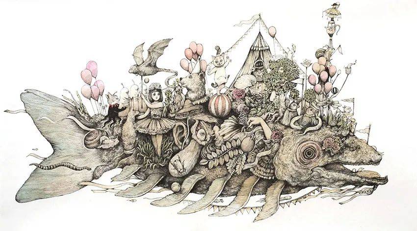 被GUCCI选中的日本另类插画家，作品真是“怪”好看