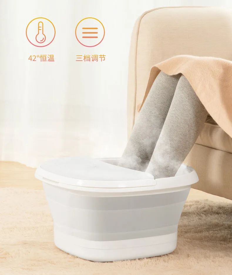 可以加热带按摩的洗脚盆,全自动折叠按摩洗脚盆