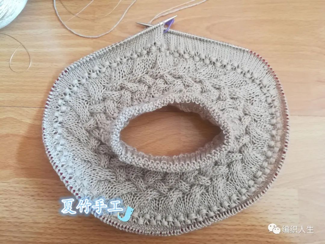 简单好看的棒针织毛衣图案,女生套头棒针粗线花线毛衣教程