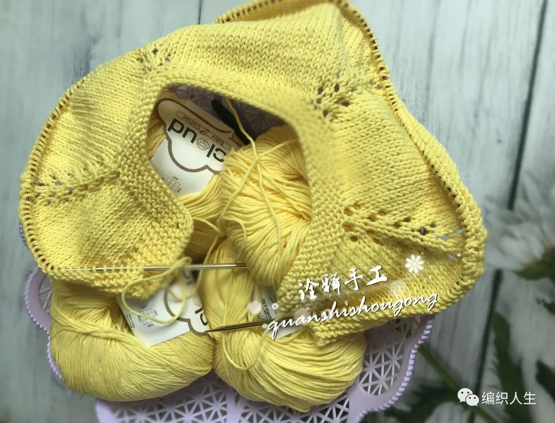 娥眉月儿童提花编织教程,婴儿帽子木耳边棒针编织教程视频