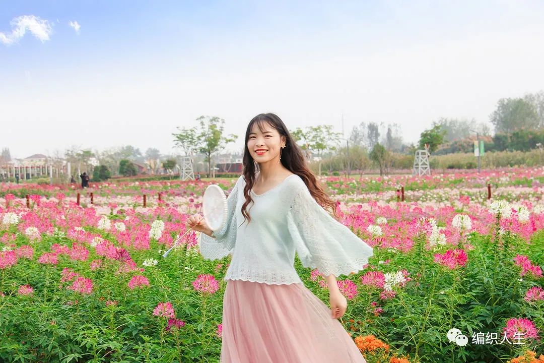 显瘦镂空马海毛毛衣开衫编织教程,马海毛落肩袖开衫编织教程