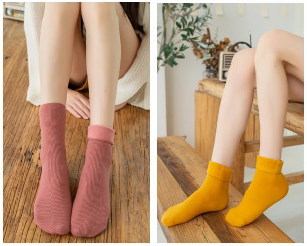 踩在脚下的暖宝宝？穿上1秒暖5℃的雪地袜，循环锁温，透气不臭脚