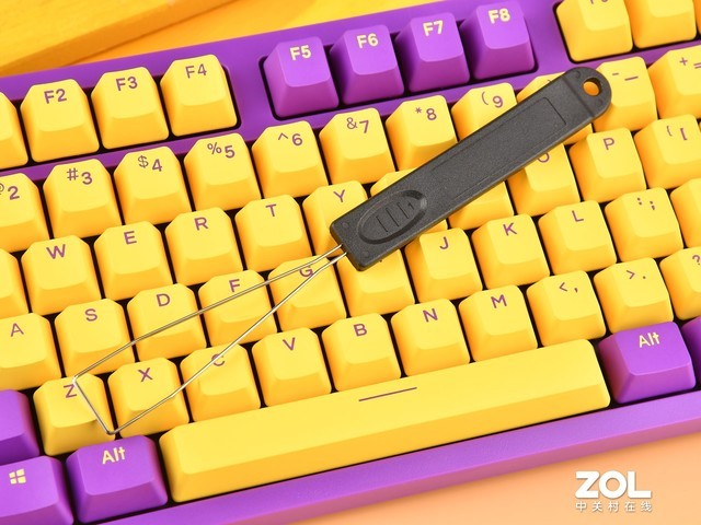 紫金之巅,达尔优a87机械键盘