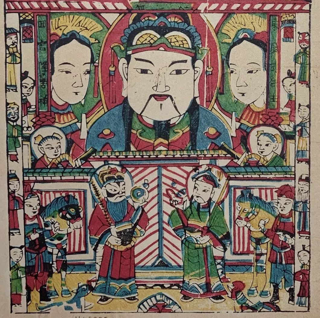 年画灶王爷画像,灶神年画