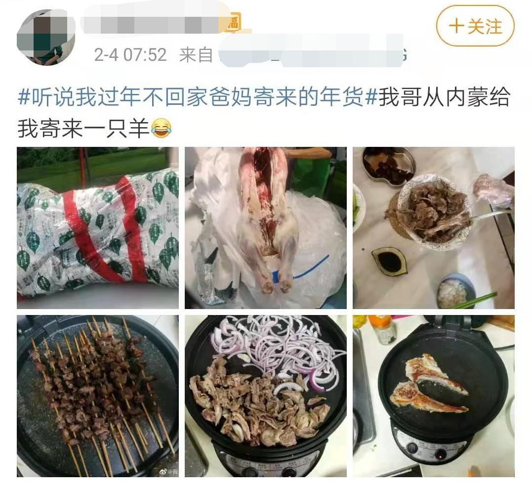 笑出眼泪！听说我不回家过年，爸妈寄来了一头羊......
