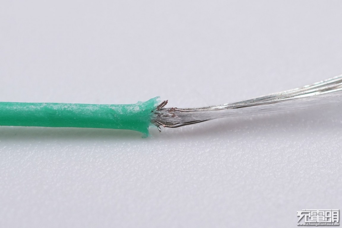 c口快充数据线拆解,加粗快充可自动断电数据线测评