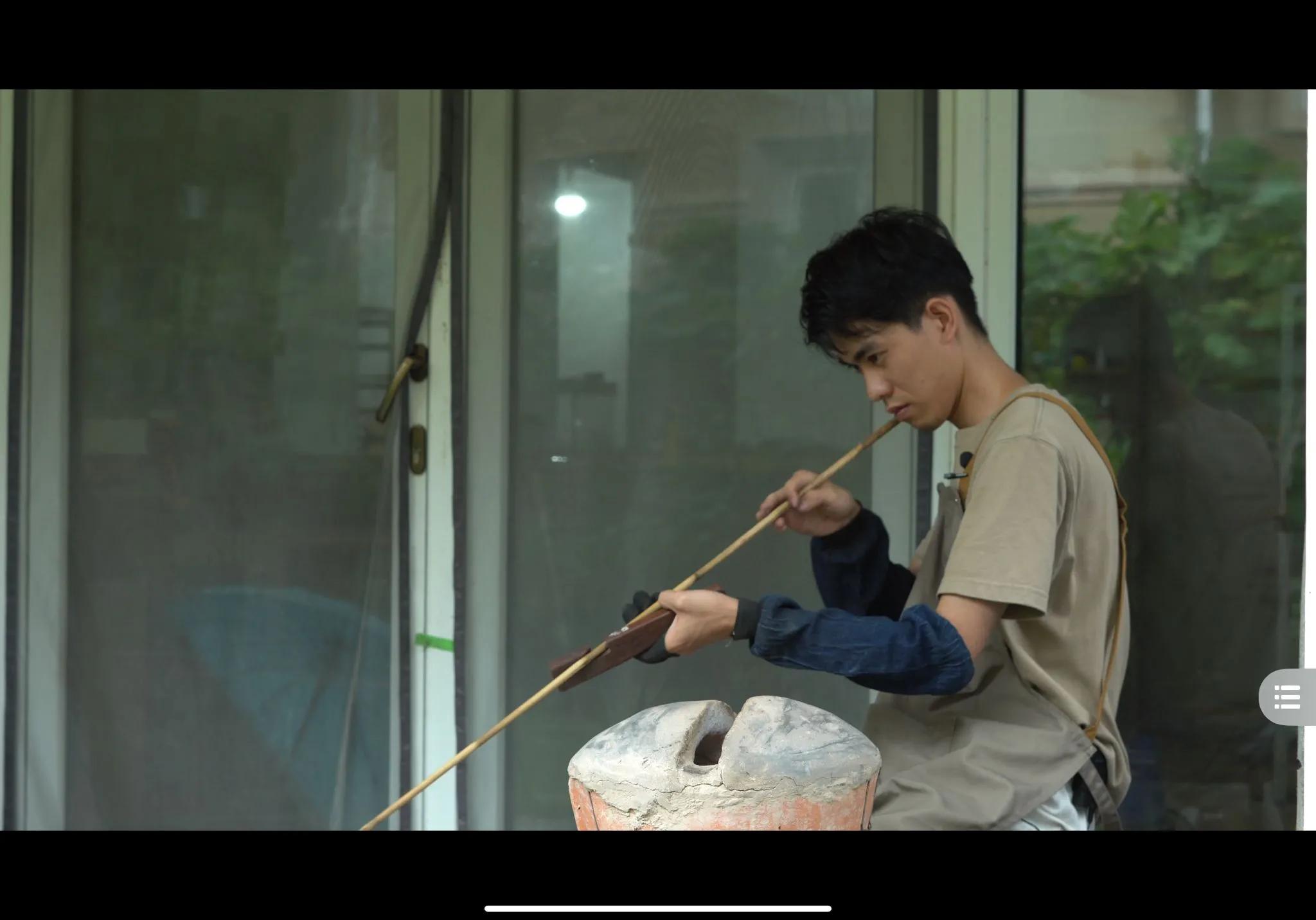 传统竹制鱼竿全过程,鱼竿竹制收线盘制作