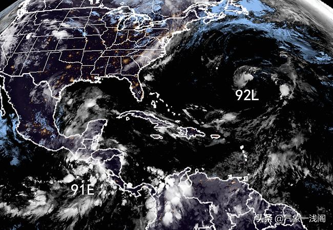 海洋大*动暴**?93A和91E诞生,全球4大风暴胚胎共舞,或有双风暴来