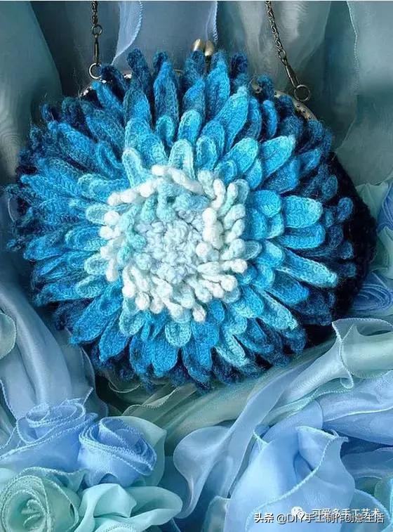 厉害了，极美爱尔兰钩花包包，看了这个才是真服气