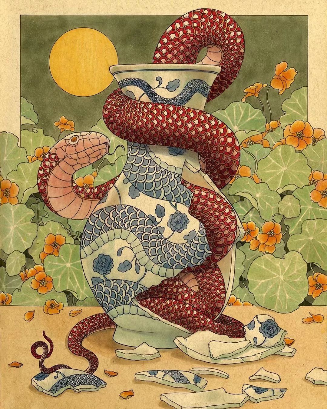 插画师孤独,插画孤独作品