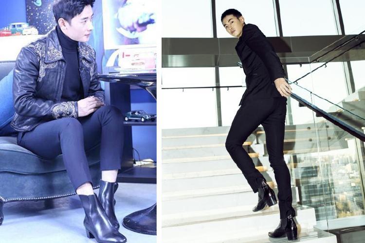 切尔西高筒靴男生,偷穿女朋友的鞋子