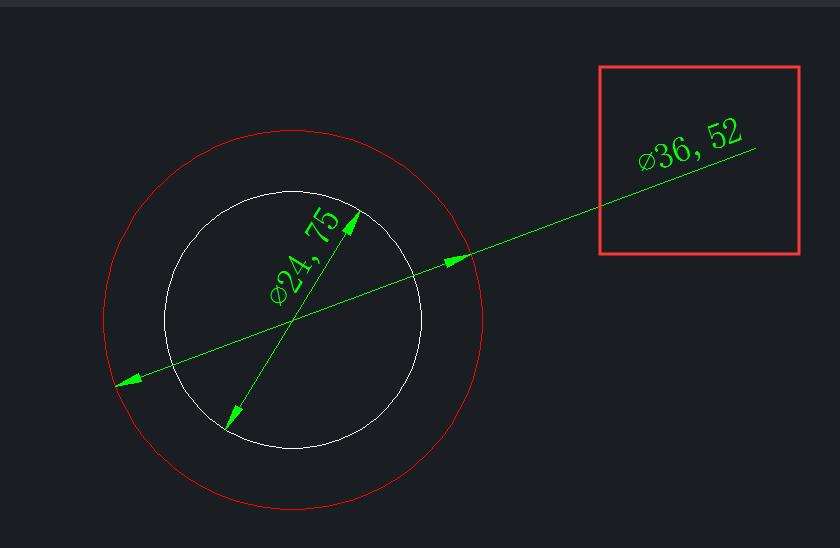 cad直径标注有十字架怎么除掉,cad直径标注怎么设置折弯