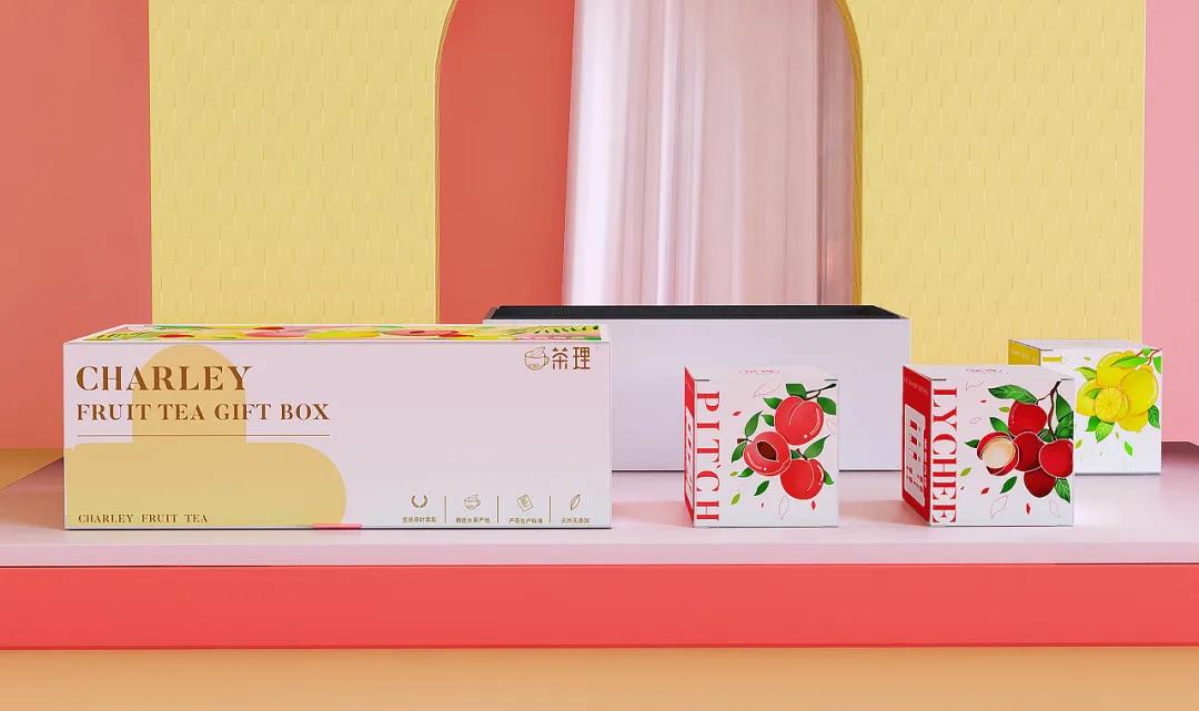 袋装茶包装设计图,水果茶怎么结合中式风格包装