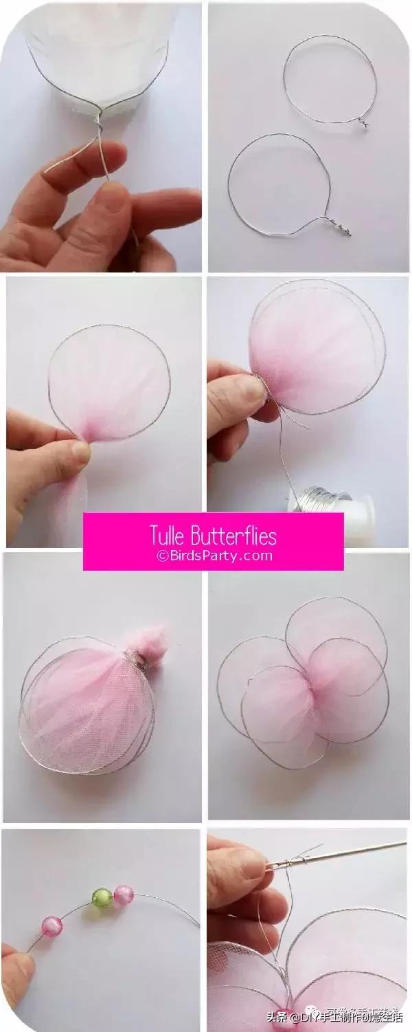 把彩色的*袜丝**套在铁圈上，最后竟然变得这么美（附教程）