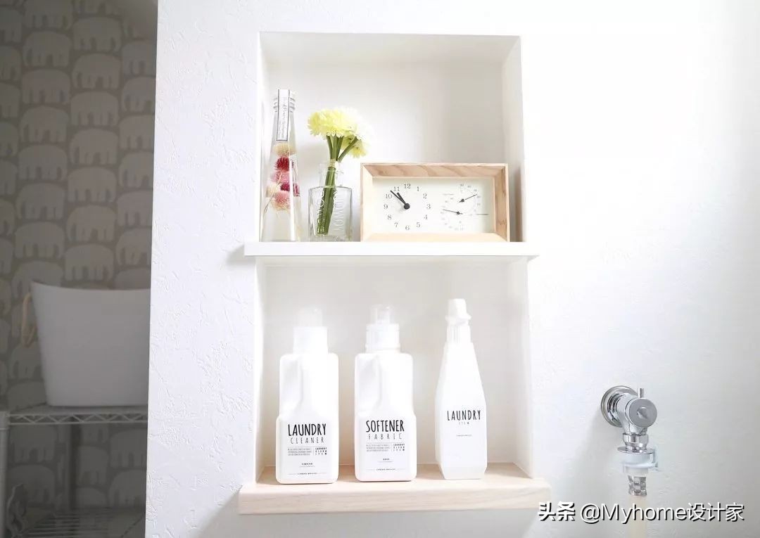 太变态了！1㎡洗衣房都能榨出5倍收纳，不愧是日本主妇