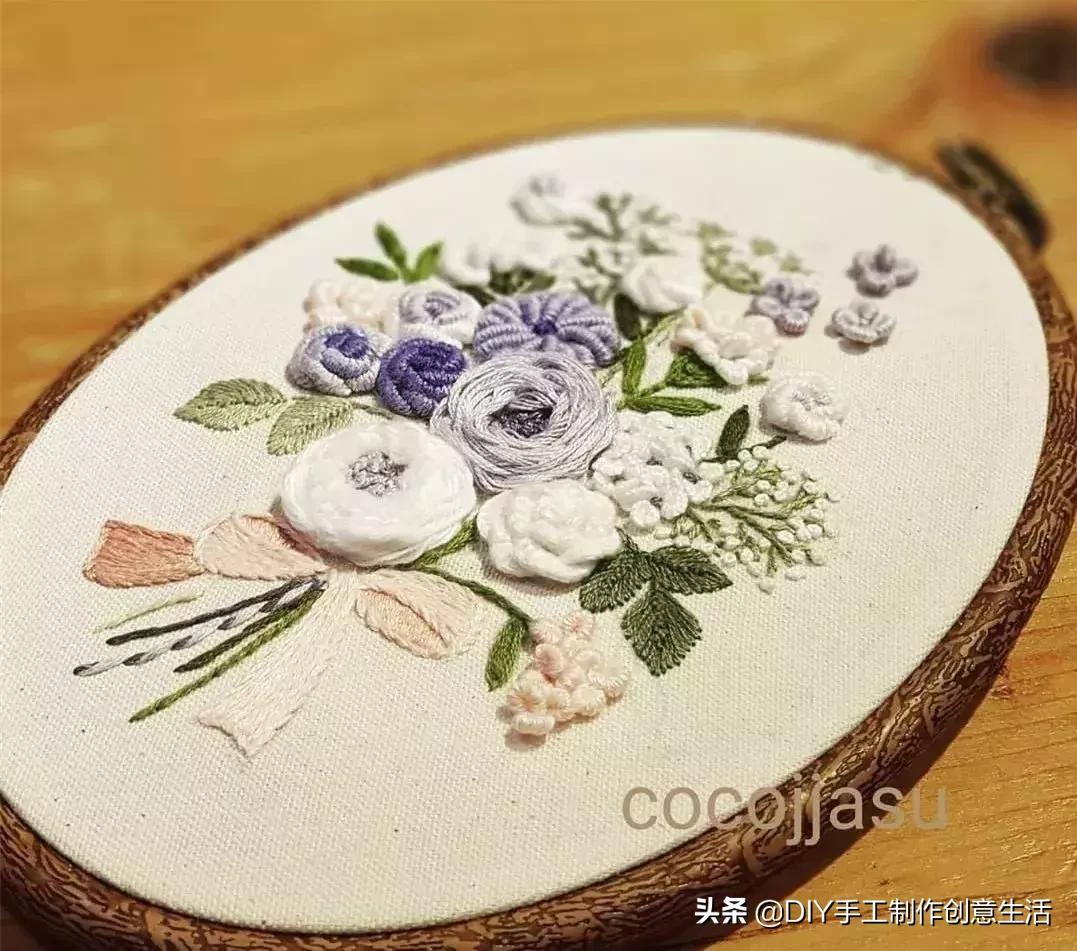 白线的刺绣,白线刺绣针法