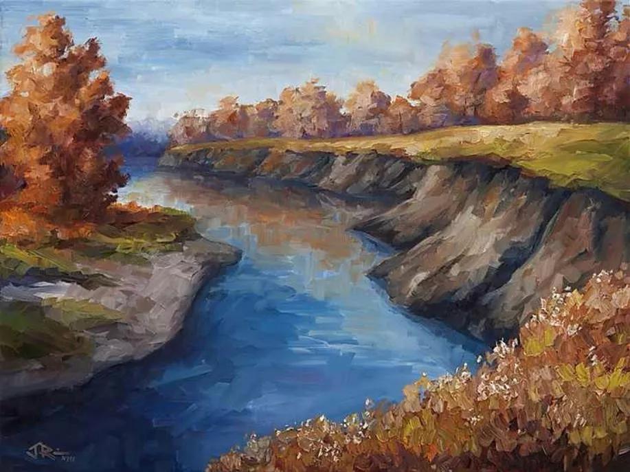 唯美壮丽的印象派风景油画,意境优美的古典风景油画欣赏