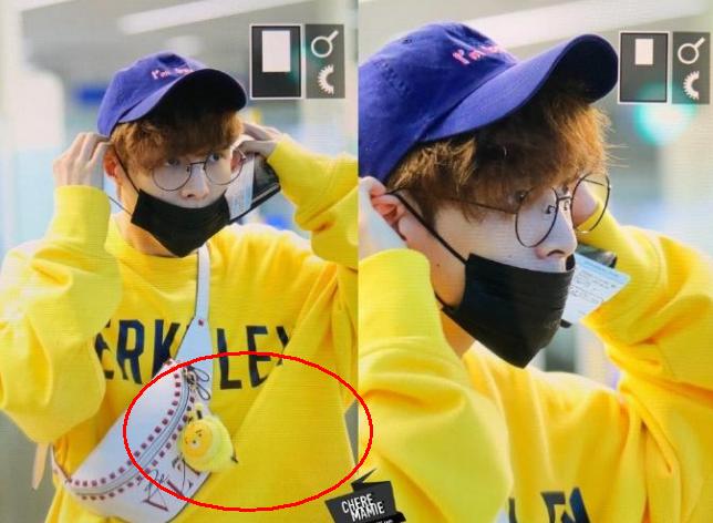 张艺兴从韩国回中国，变身新鲜“柠檬兴”，包上的“胖蜜蜂”抢镜