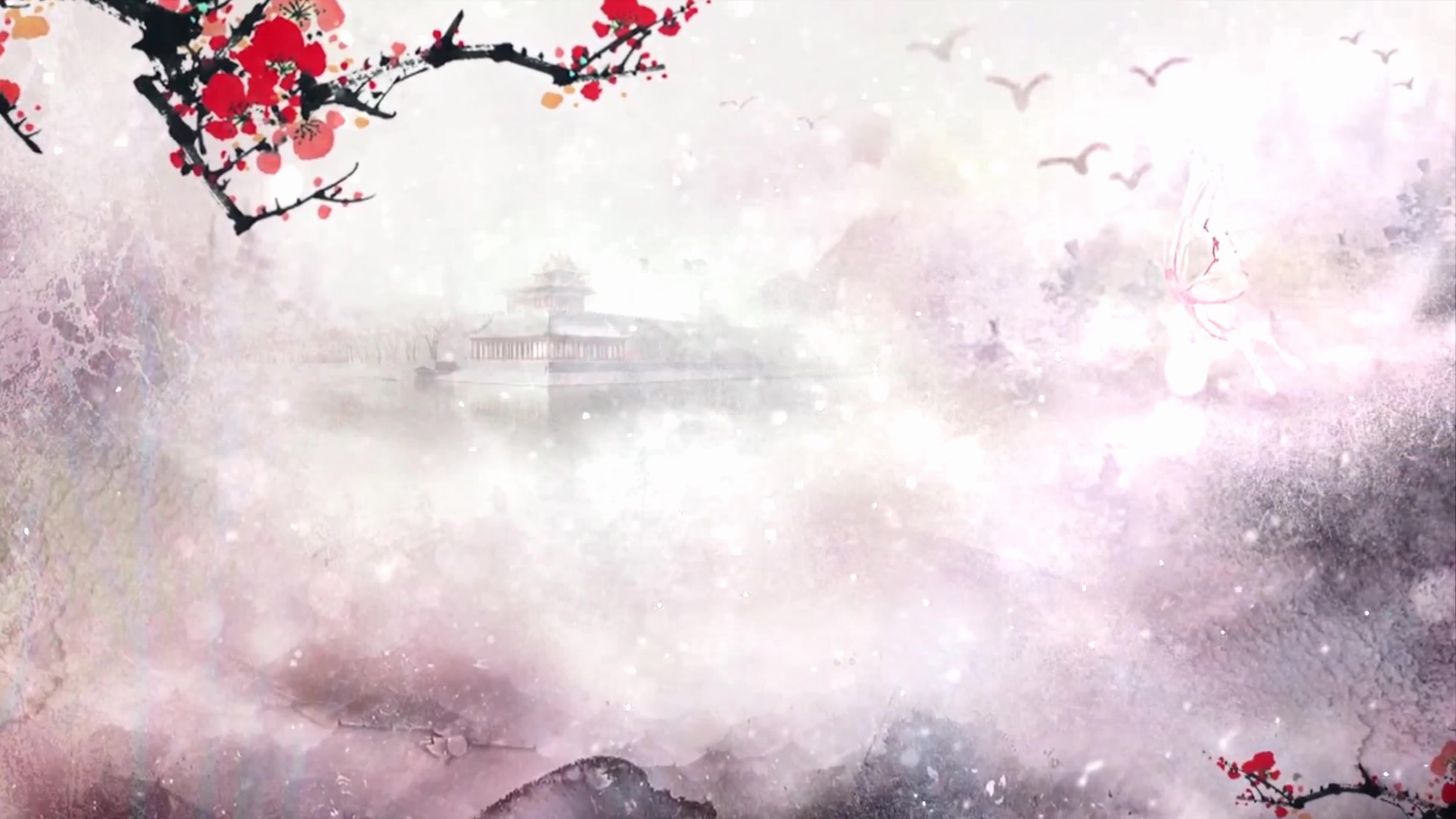 无水印分享|这套中国风PPT背景图,简直美爆了