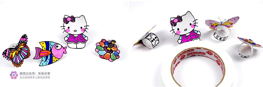 欢欢喜喜过大年手工绘画,儿童绘画填色和手工艺术