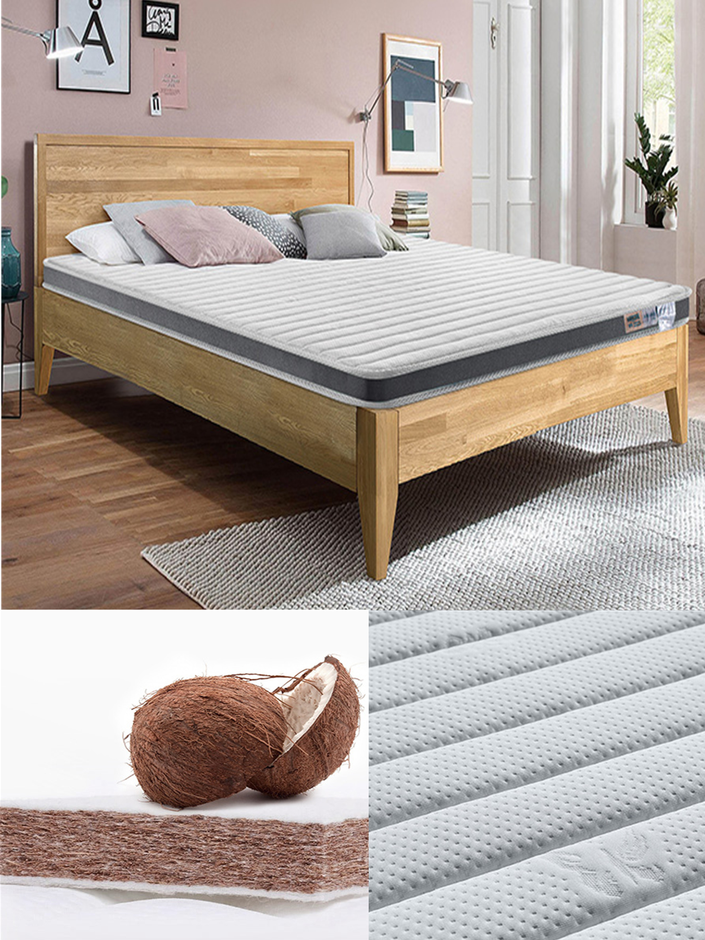 纯天然棕叶环保床垫儿童,无甲醛的平价棕床垫