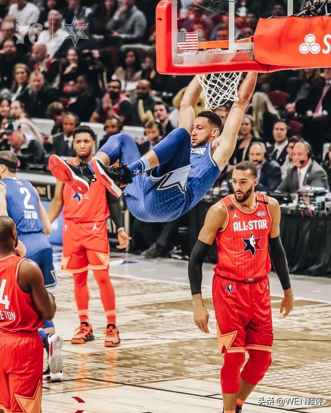 nba全明星球员上脚球鞋,nba2019全明星球鞋上脚