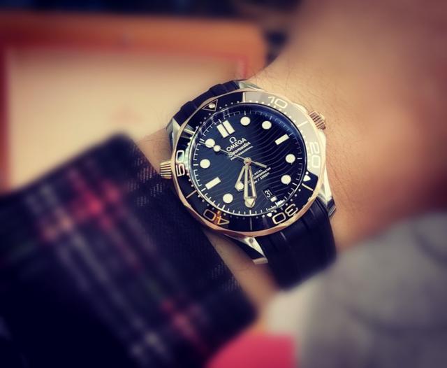 欧米茄海马100玫瑰金男表,欧米茄海马300sedna18k