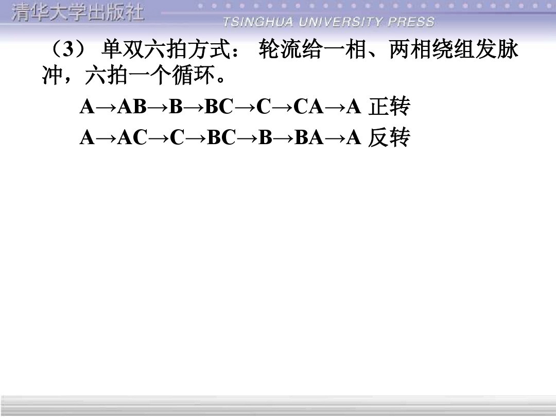 清华大学55页PPT讲解步进电机的单片机控制